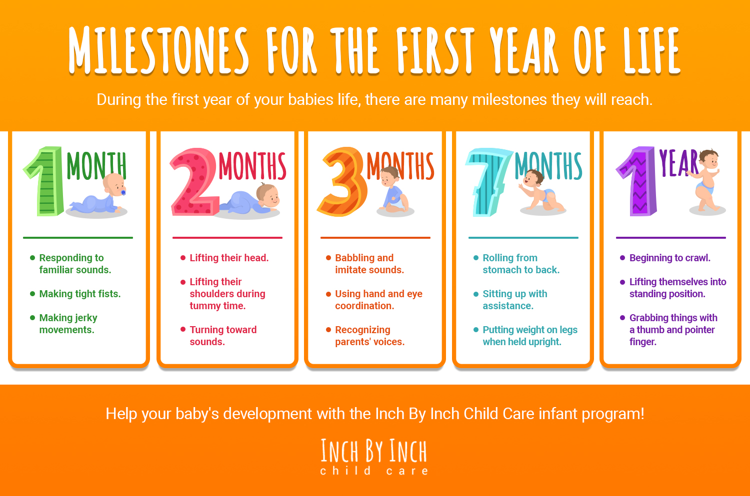 Developmental Milestones for Babies - Preschool & Childcare Center 